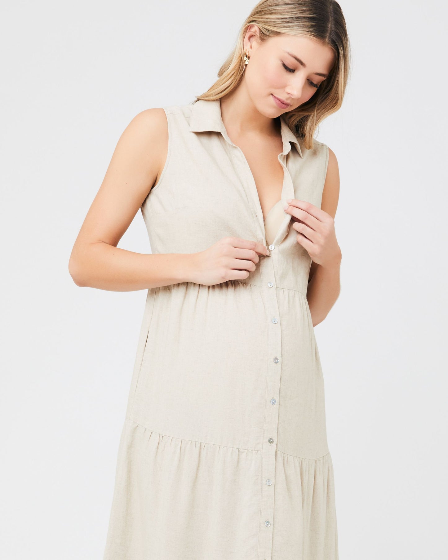 Ripe Tracy Tiered Dress - Natural