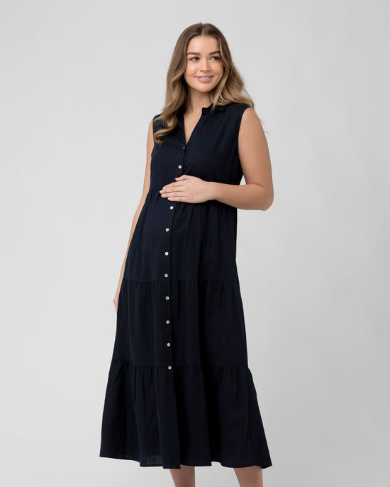 Ripe Tracy Tiered Dress - Navy