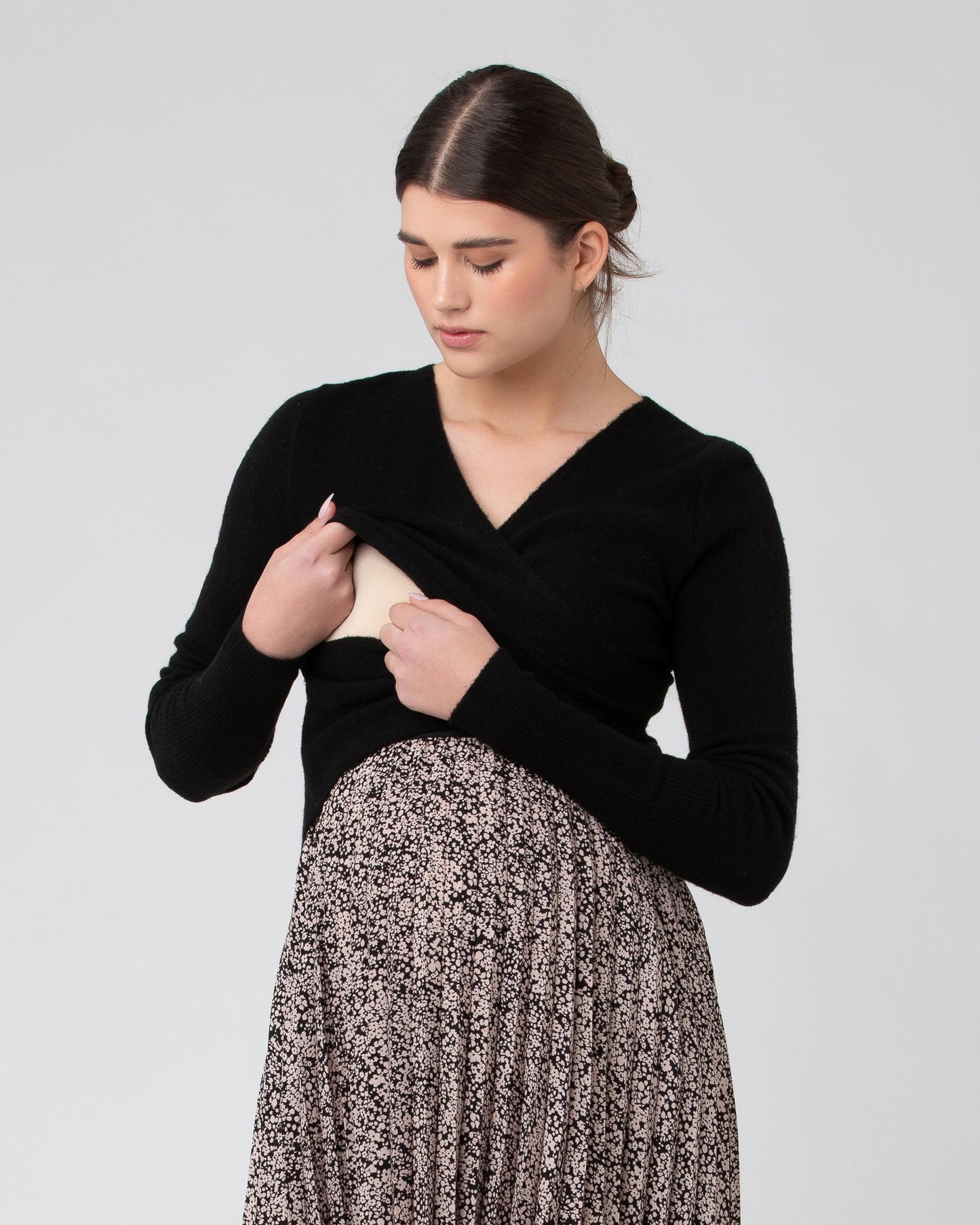 Ripe Willa Nursing Knit - Black