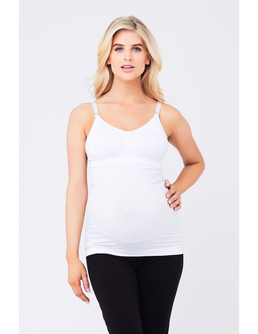 Ripe Seamless Nursing Tank - White