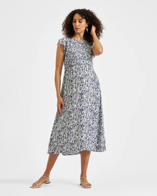 Ripe Edie Nursing Dress - Washed Indigo/Blue