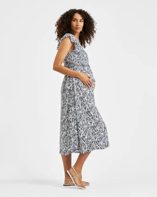 Ripe Edie Nursing Dress - Washed Indigo/Blue