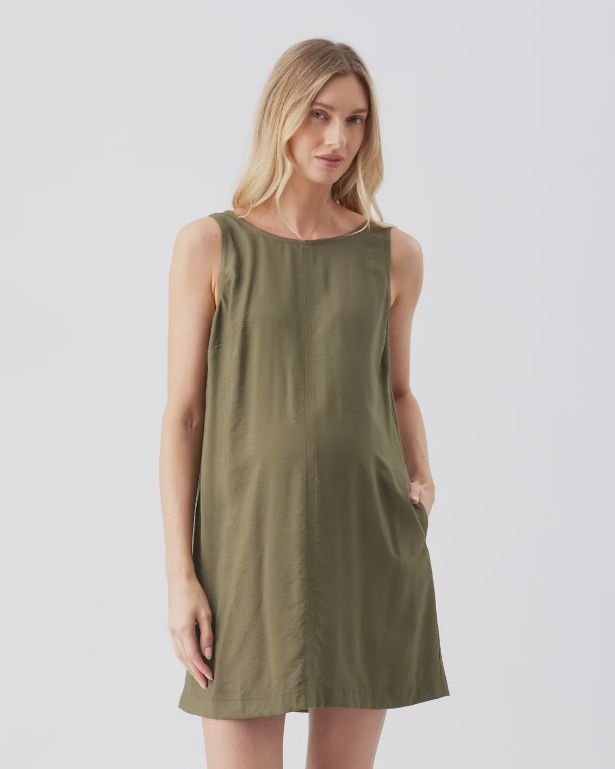 Ripe Irene Shift Dress - Khaki