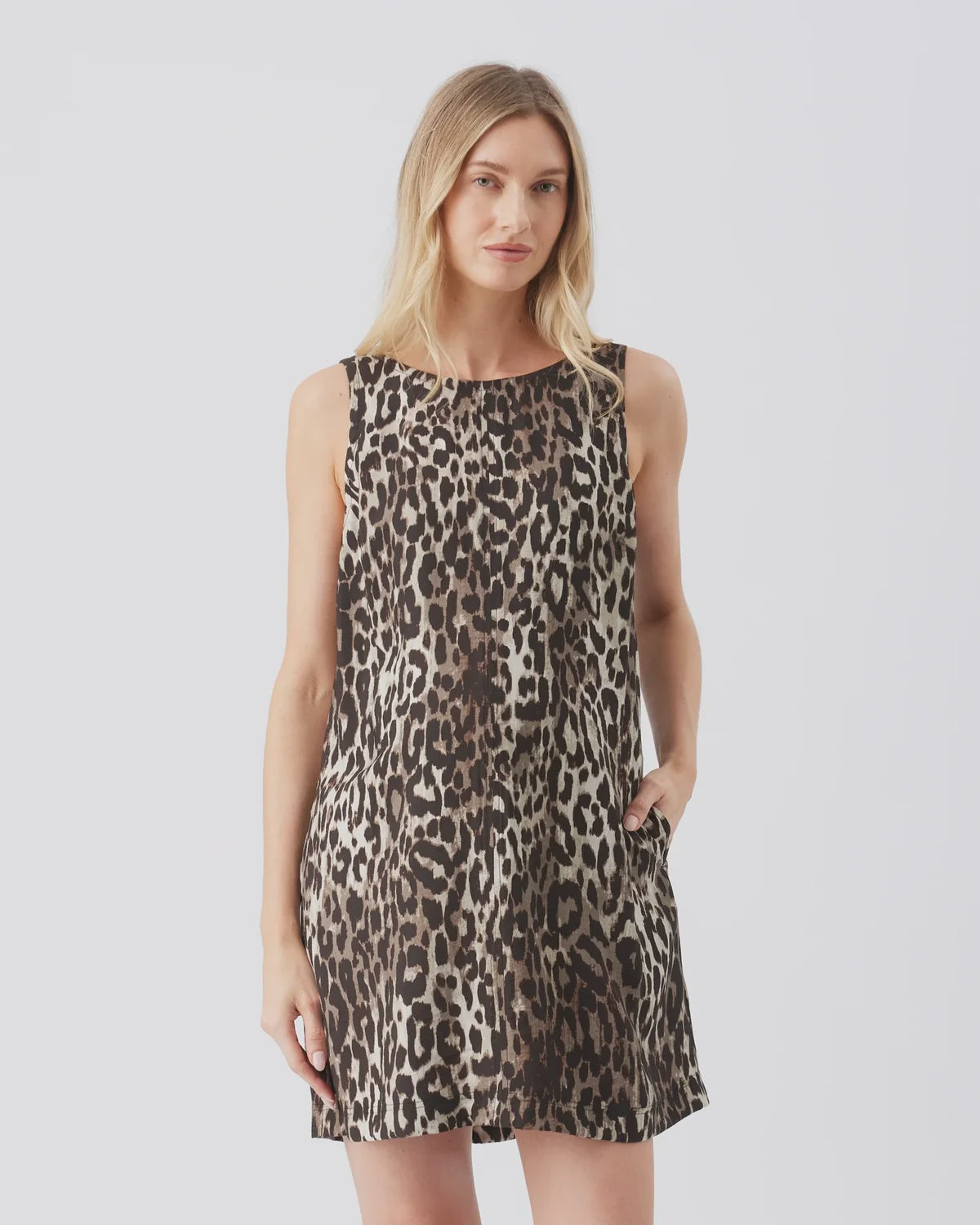 Ripe Kitty Shift Dress - Brown