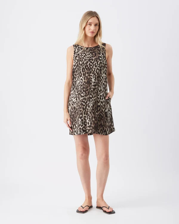 Ripe Kitty Shift Dress - Brown