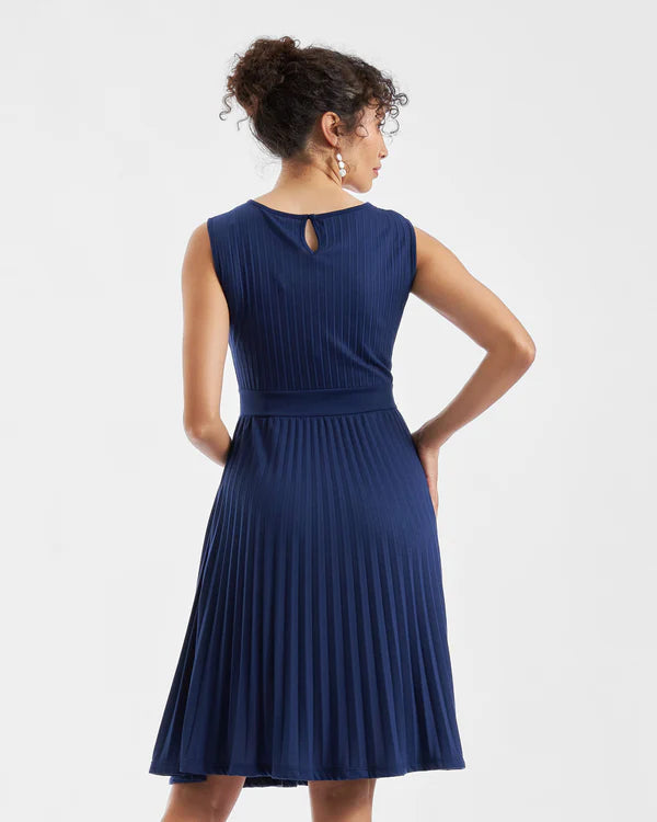 Ripe Knife Pleat Dress - Blueprint