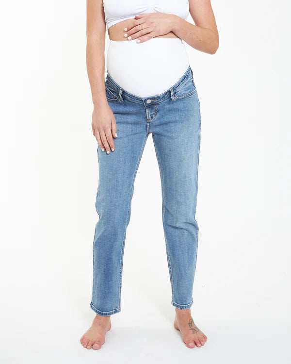 Ripe Hunter Crop Over Bump Jean - Vintage Wash