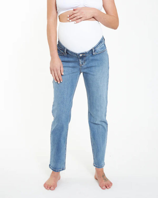 Ripe Hunter Crop Over Bump Jean - Vintage Wash