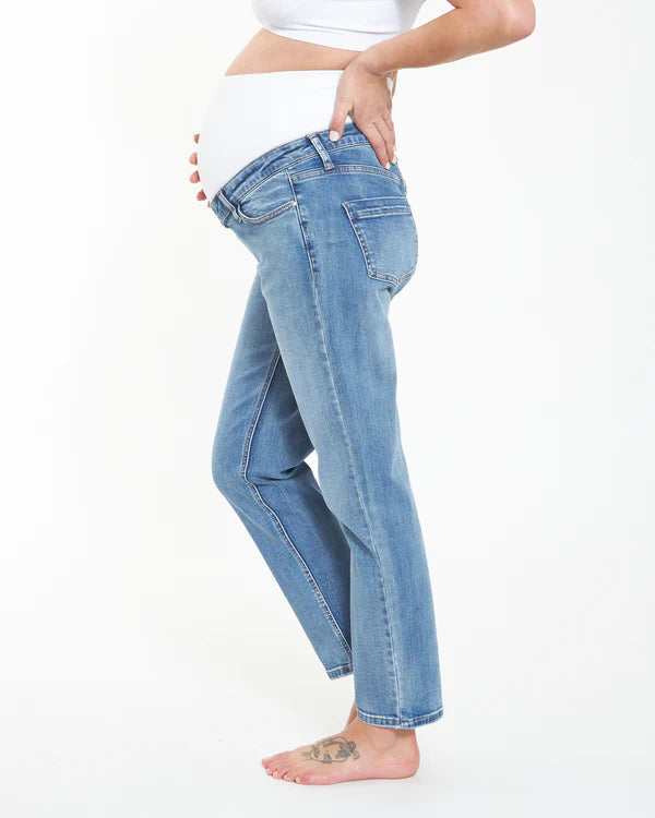 Ripe Hunter Crop Over Bump Jean - Vintage Wash