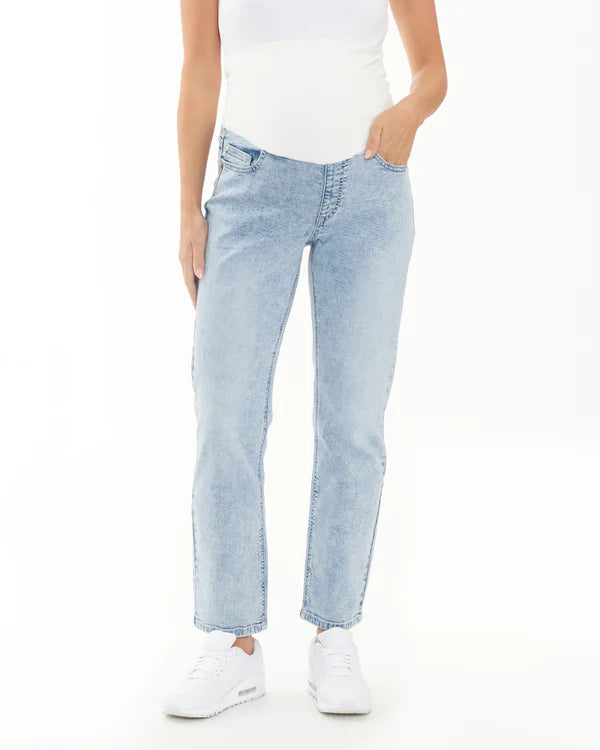 Ripe Nova Over Bump Crop Jean - Blue Haze