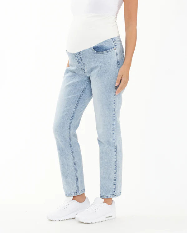 Ripe Nova Over Bump Crop Jean - Blue Haze