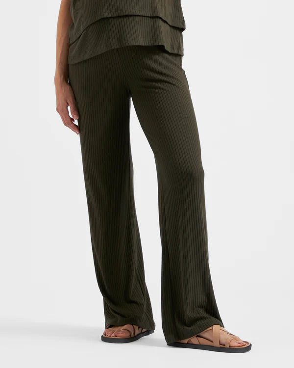 Ripe Cindy Rib Pant - Khaki