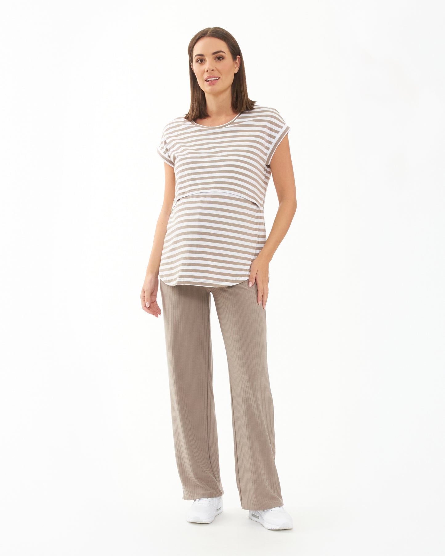 Ripe Cindy Rib Pant - Taupe