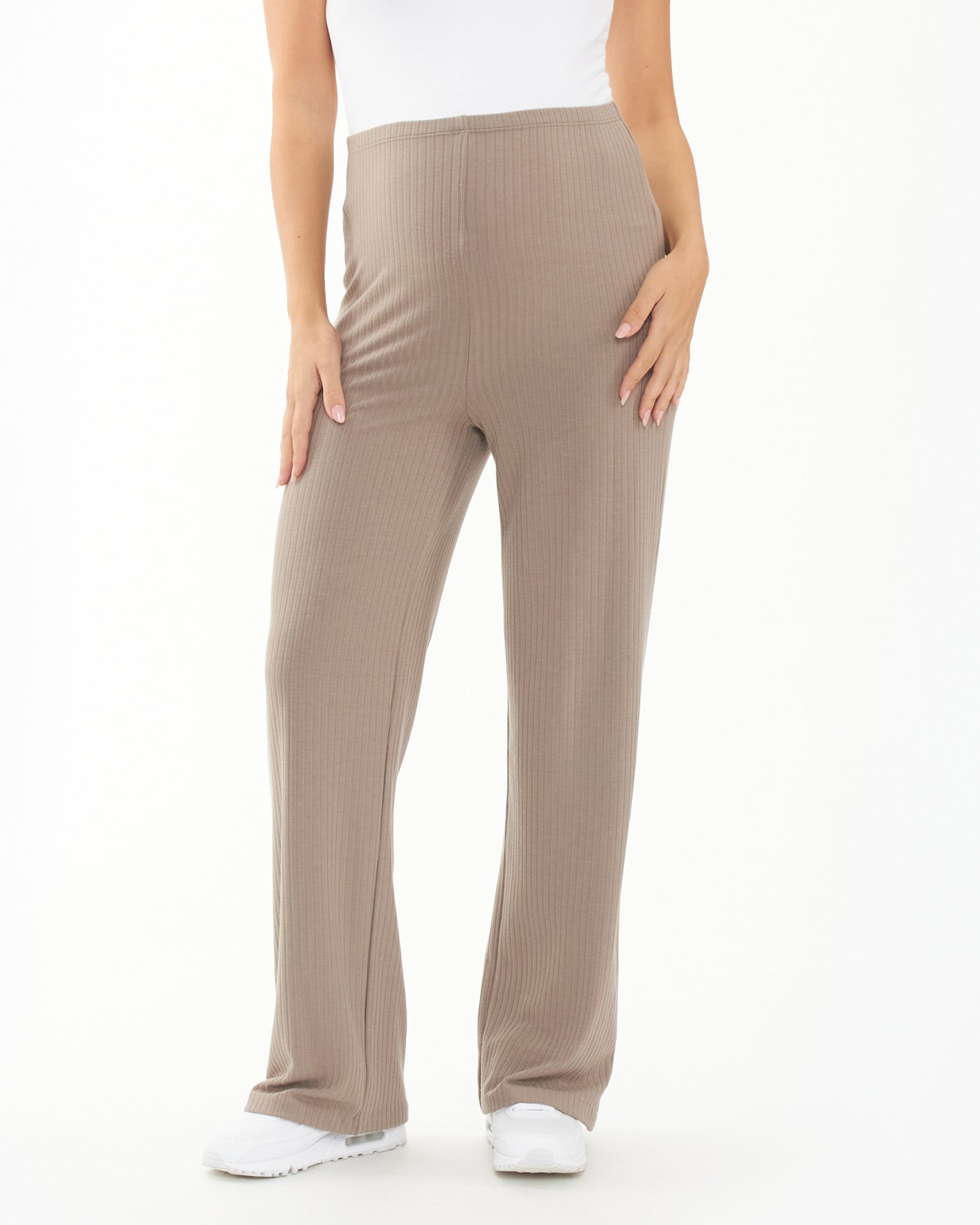 Ripe Cindy Rib Pant - Taupe