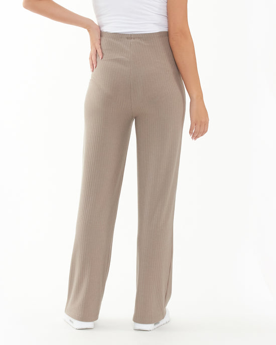 Ripe Cindy Rib Pant - Taupe