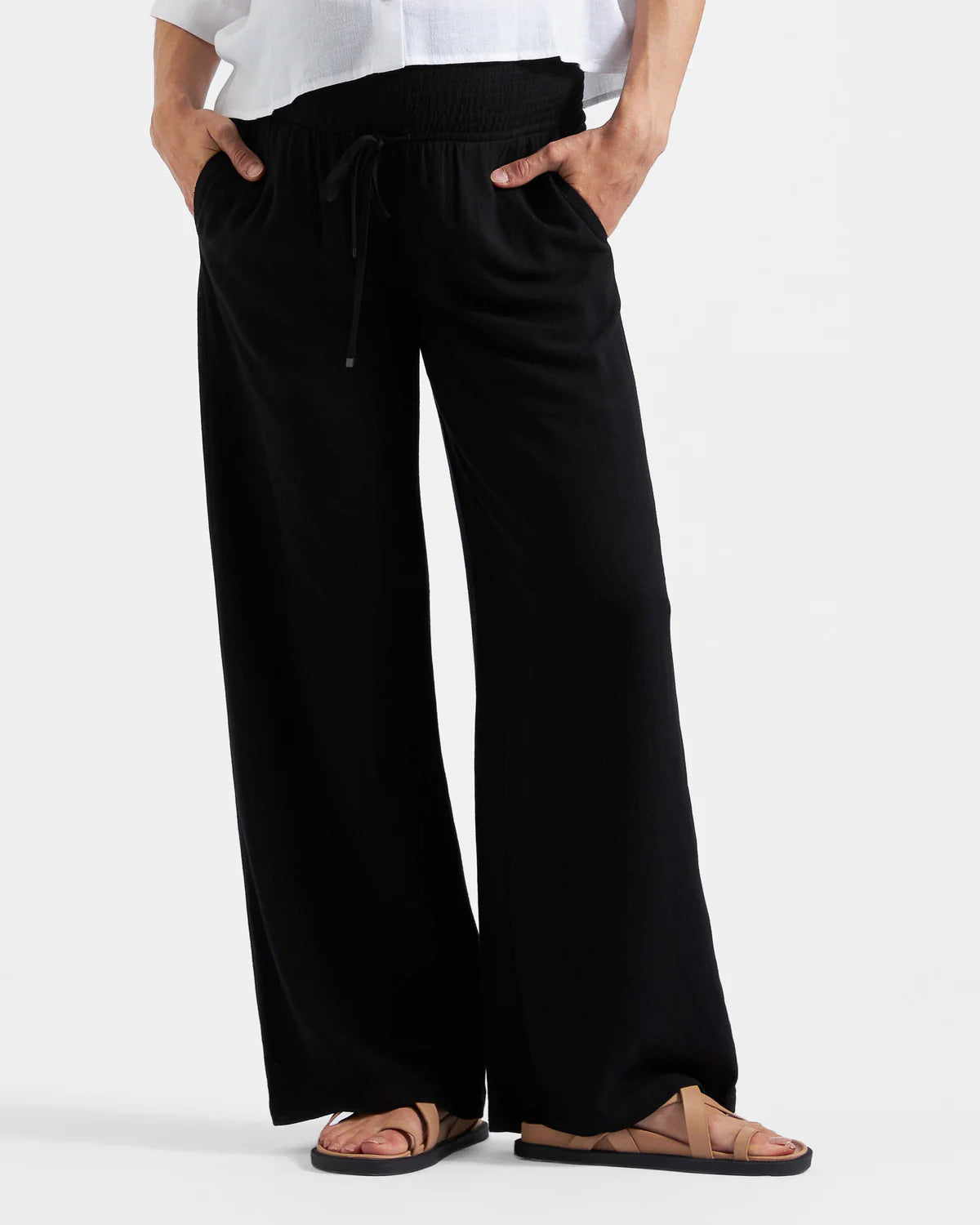 Ripe Marlow Shirrred Pant - Black