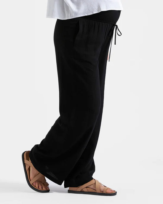 Ripe Marlow Shirrred Pant - Black