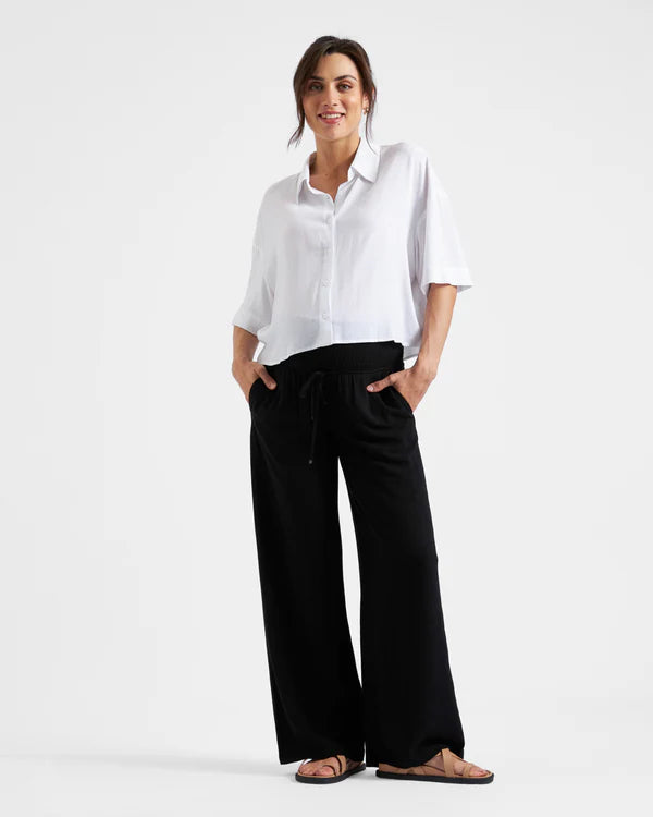 Ripe Marlow Shirrred Pant - Black