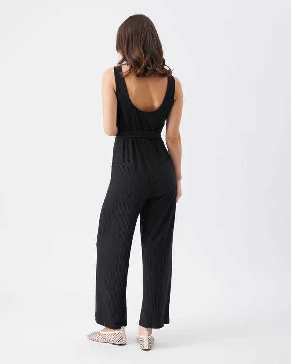 Ripe Bobby Rib Jumpsuit - Black