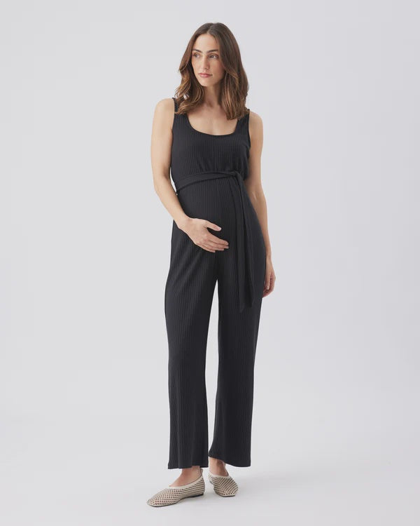 Ripe Bobby Rib Jumpsuit - Black