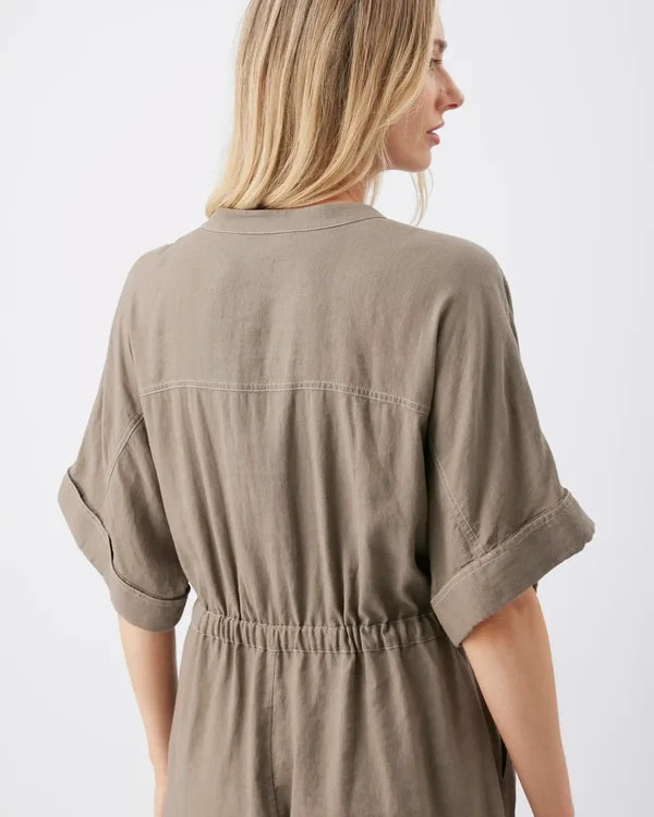 Ripe  Toni Linen Playsuit - Olive