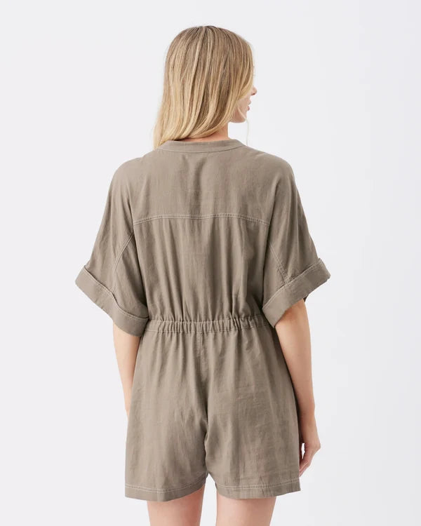 Ripe  Toni Linen Playsuit - Olive