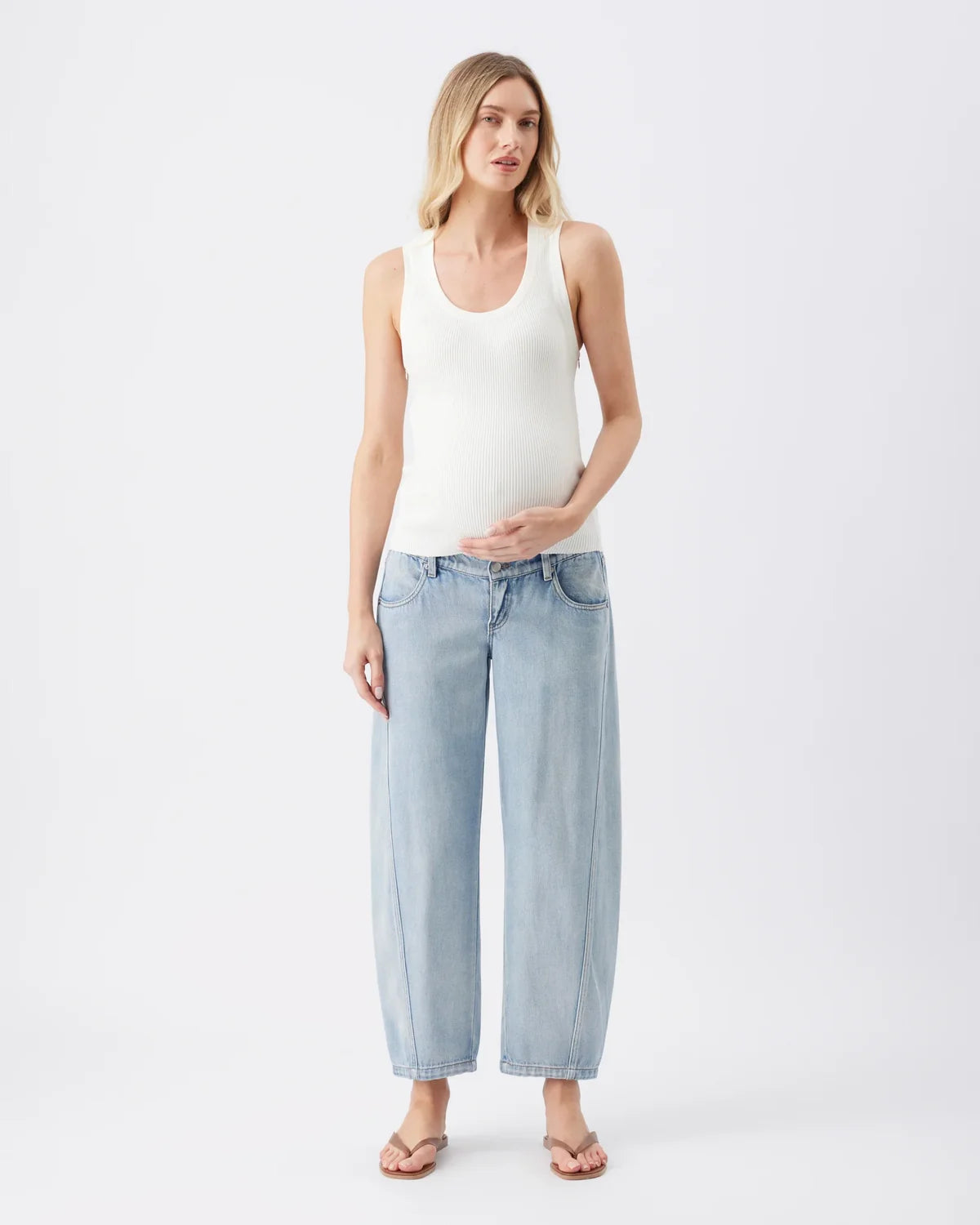 Ripe  Lex Barrel Leg Jean - Light Wash