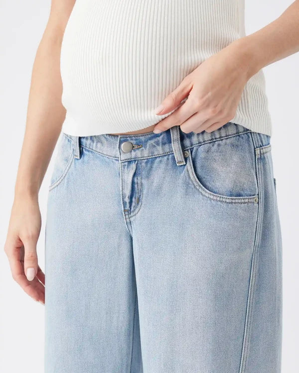 Ripe  Lex Barrel Leg Jean - Light Wash
