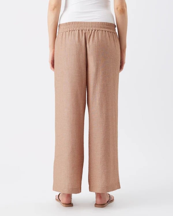 Ripe Paige Stripe Pant - Tan / White