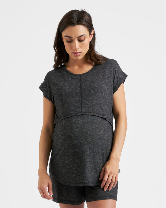 Ripe Dreamy Nursing Tee - Granite