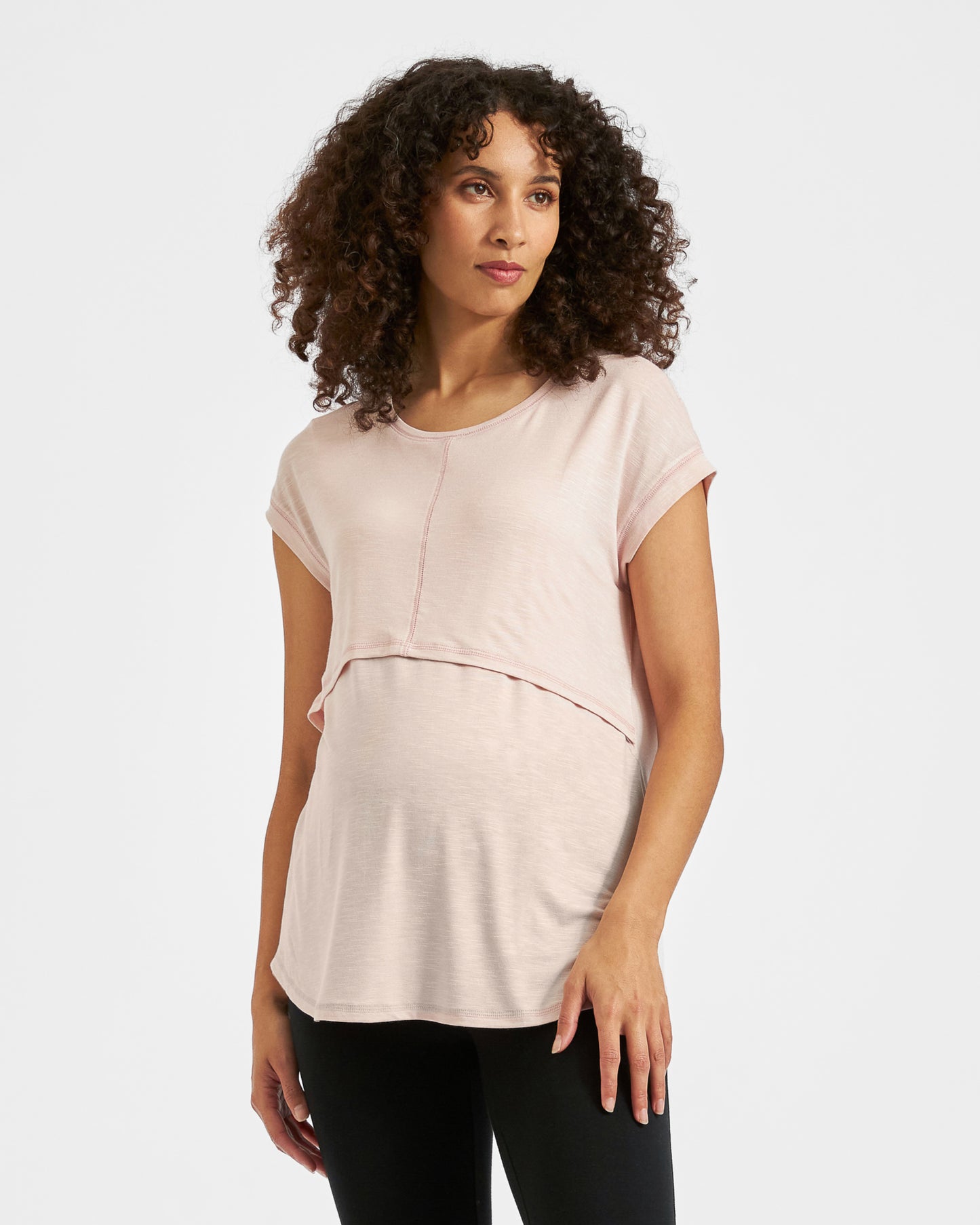 Ripe Dreamy Nursing Tee - Pink Sand