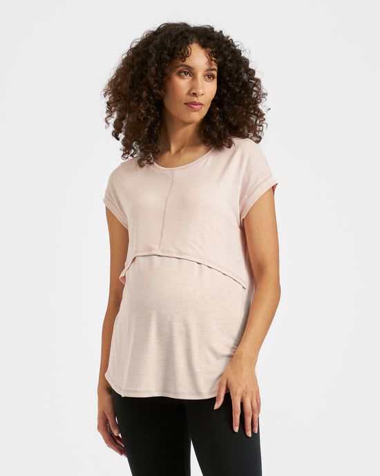 Ripe Dreamy Nursing Tee - Pink Sand