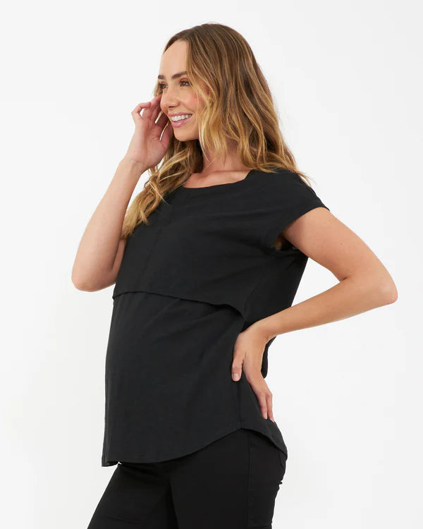 Ripe Richie Nursing Tee - Black