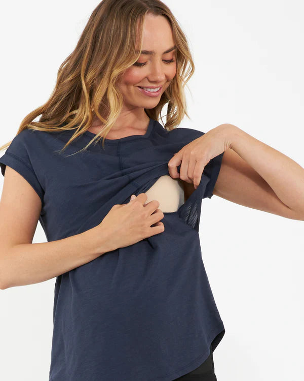 Ripe Richie Nursing Tee - Indigo