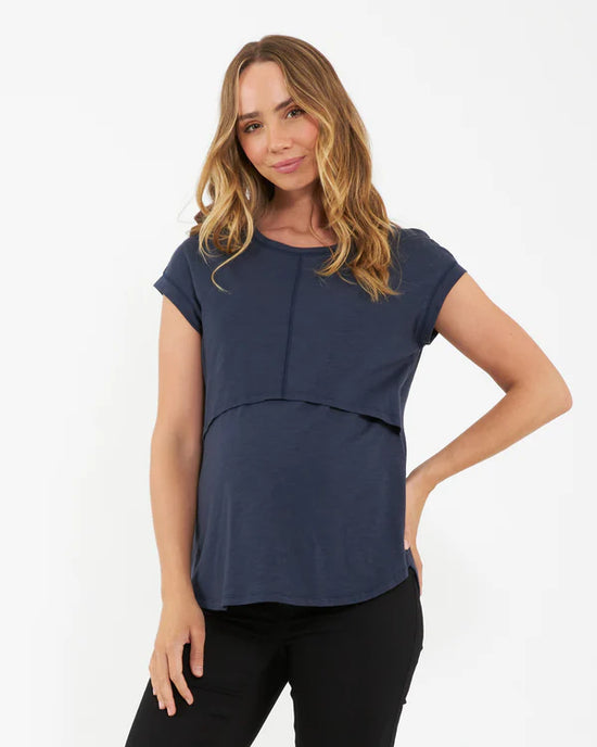 Ripe Richie Nursing Tee - Indigo