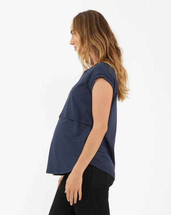 Ripe Richie Nursing Tee - Indigo