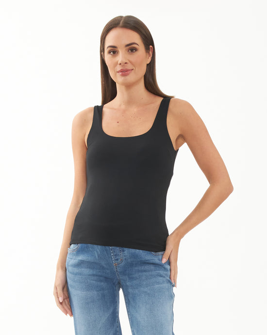 Ripe Luxe Knit Tank Top - Black