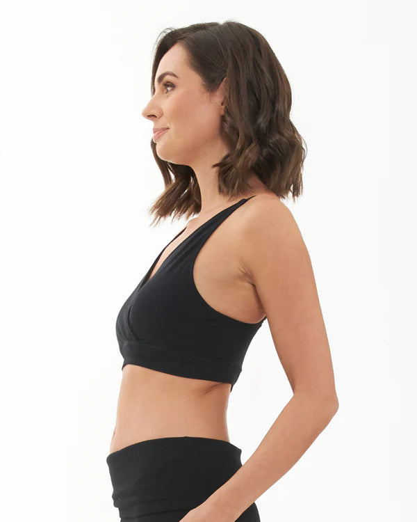 Ripe Seamless Nursing Bralette - Black