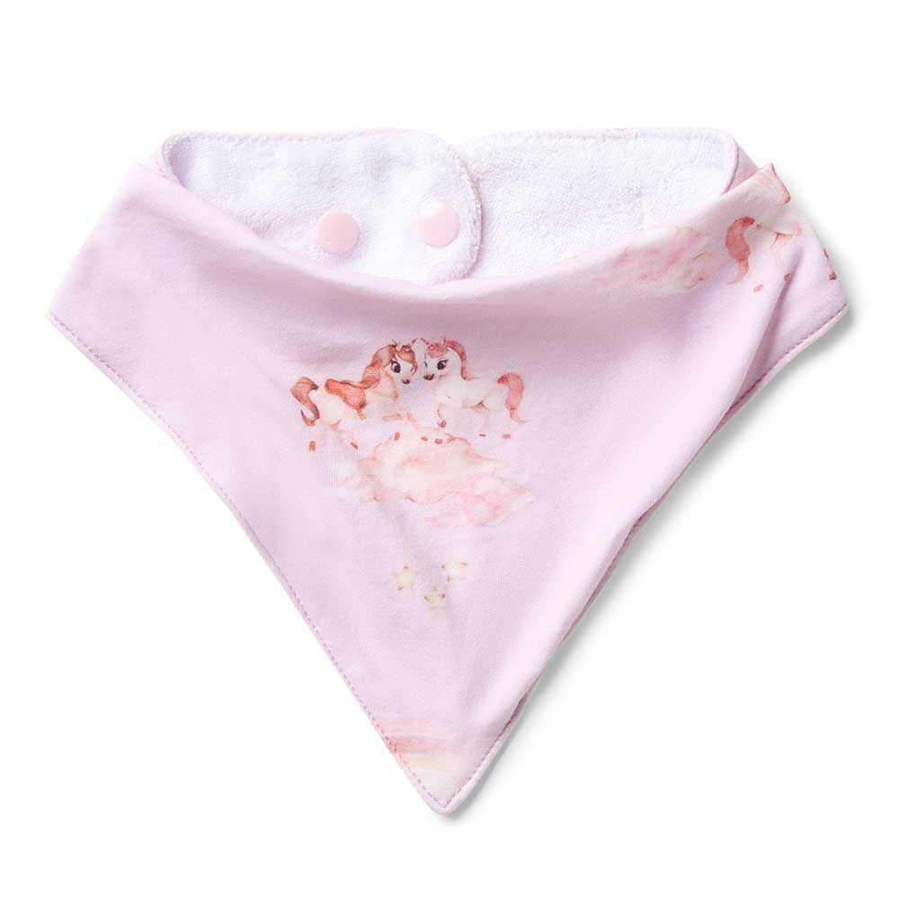 Snuggle Hunny Organic Dribble Bib - Unicorn