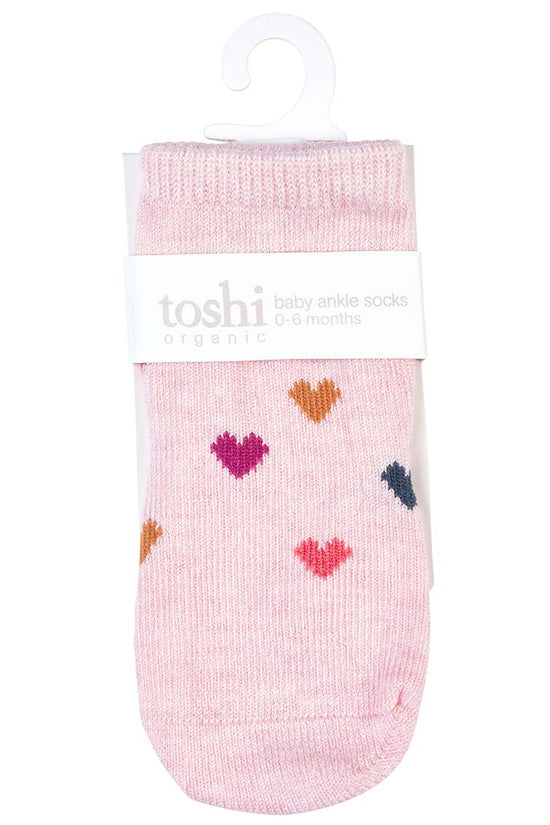 Toshi Socks Ankle Jacquard - Hearts