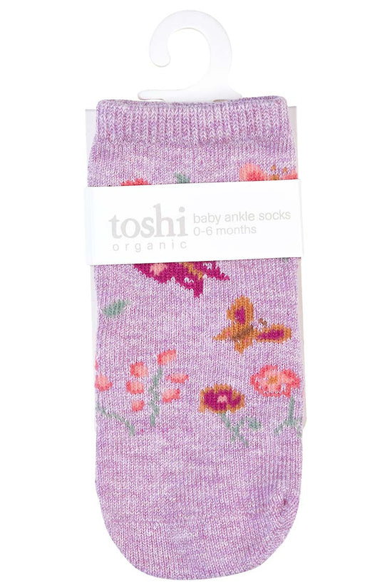 Toshi Socks Ankle Jacquard - Lavandula