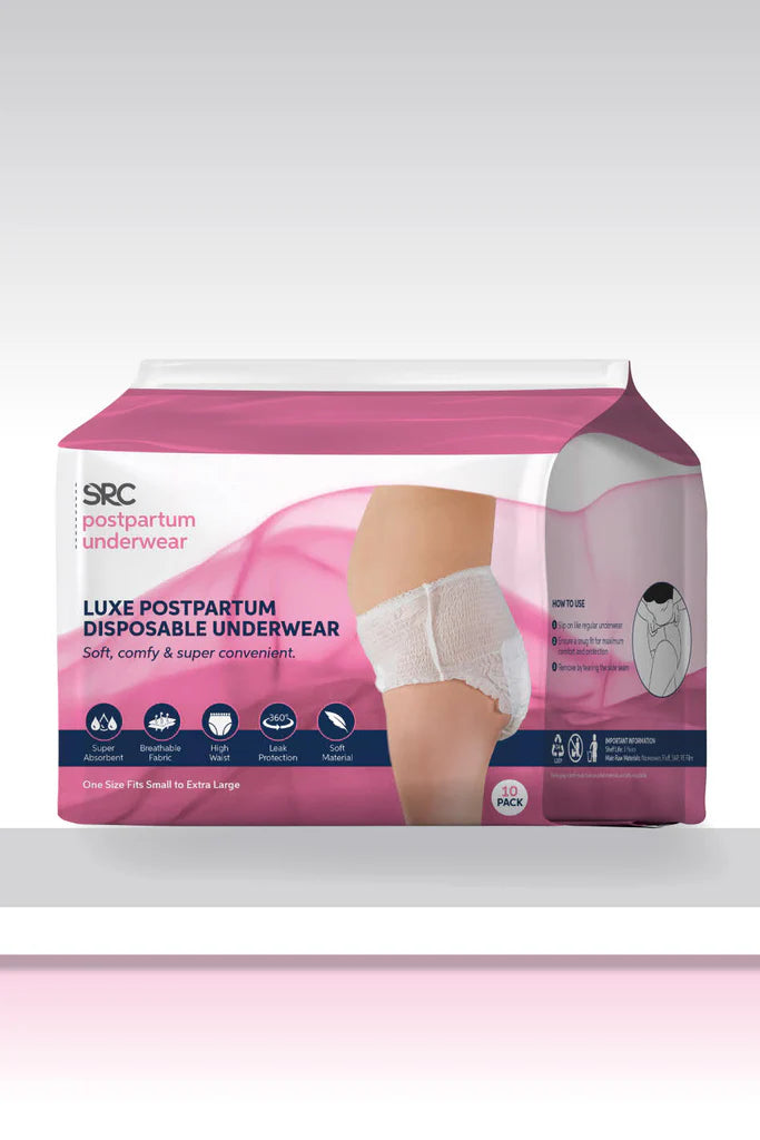 SRC Post Partum Disposable Underwear - 10 Pack