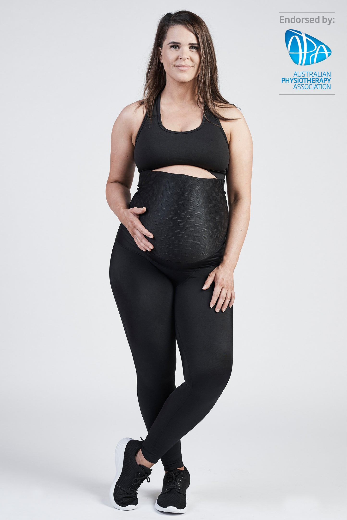 SRC Pregnancy Leggings Over the Bump - Black