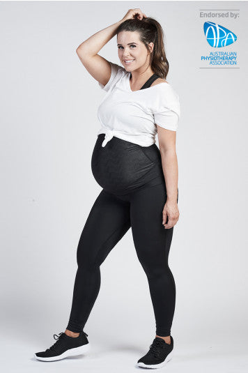 SRC Pregnancy Leggings Over the Bump - Black