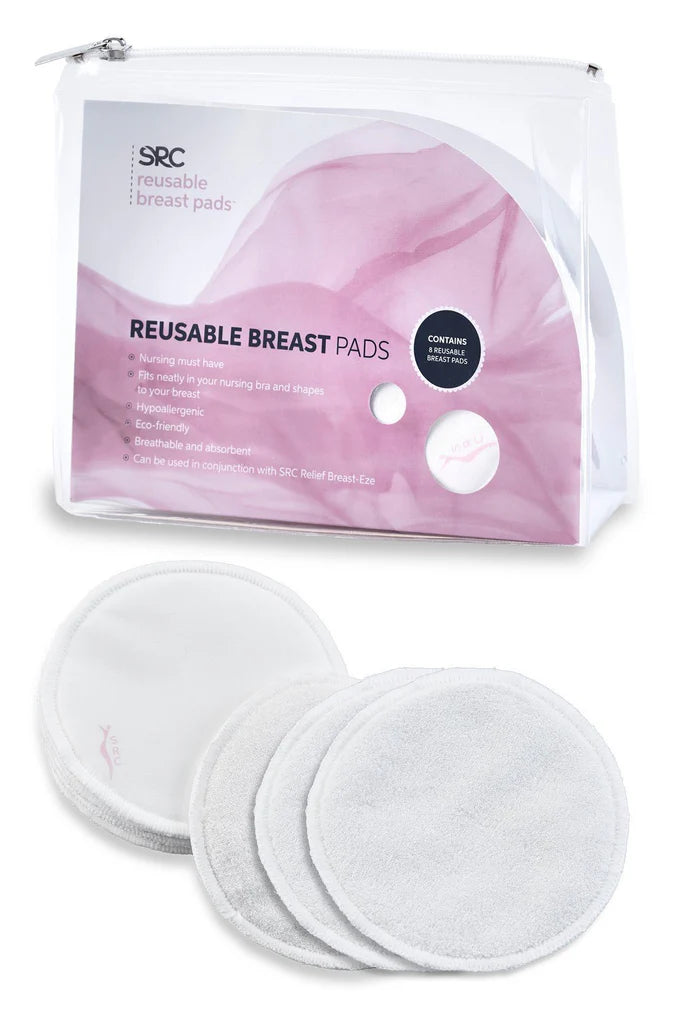 SRC Reusable Bamboo Breast Pads - 8 pads