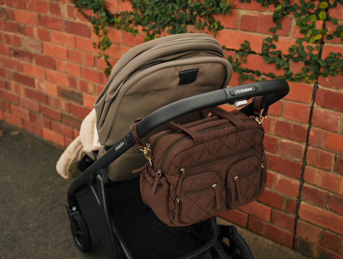 OiOi Carry All Nappy Bag - Puffy Chocolate (Quilt)