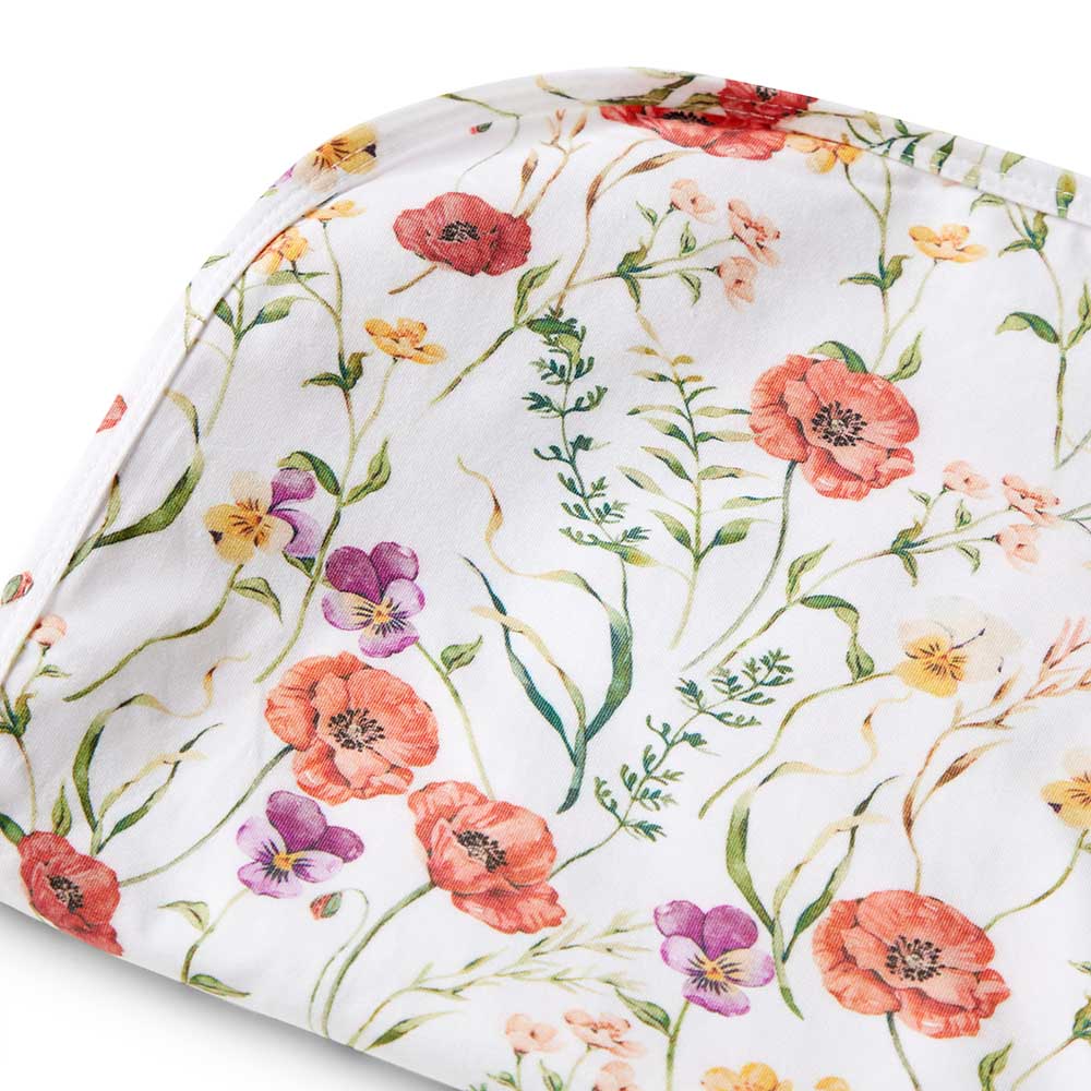 Snuggle Hunny Meadow Organic Jersey Wrap & Topknot Set