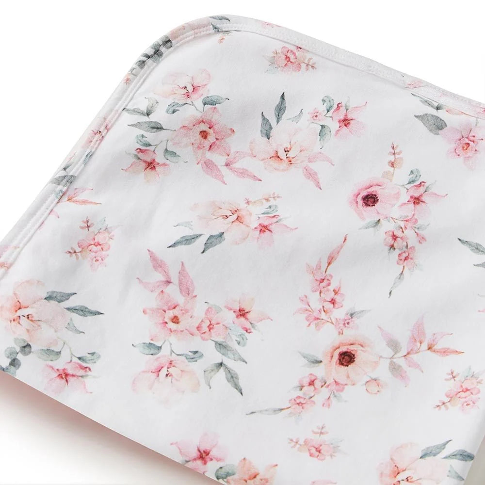 Snuggle Hunny Camille Organic Jersey Wrap & Topknot Set