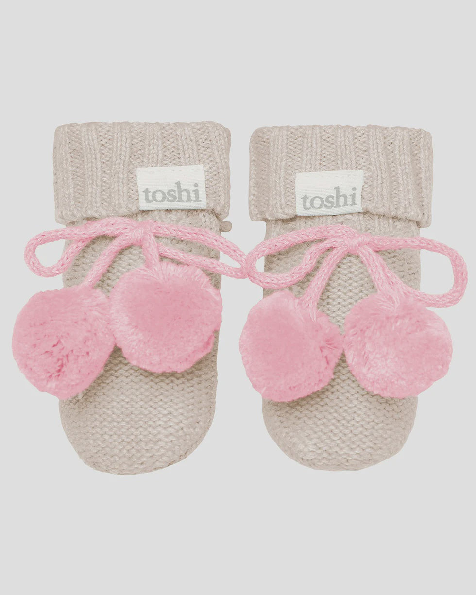 Toshi Organic Booties Bobby Oatmeal