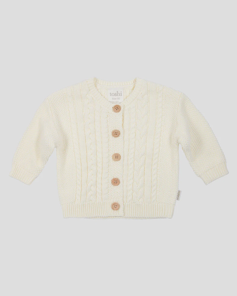 Toshi Organic Cardigan Yummy Cream